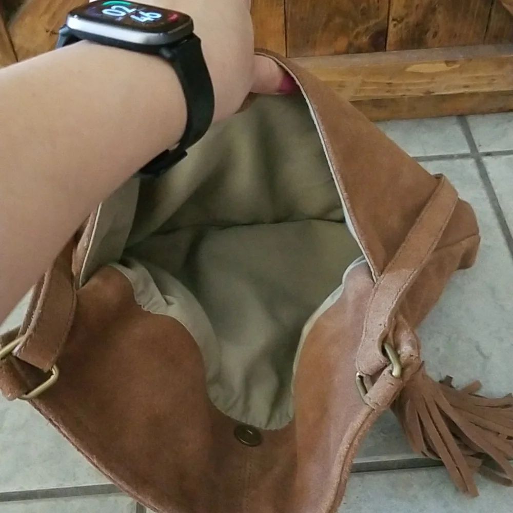 Margot Suede Crossbody Bag - Picture 10 of 12